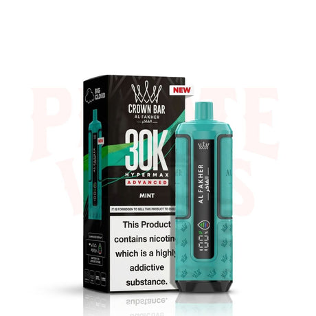 Mint Al Fakher Crown Bar 30K Puff Hypermax Vape Kit