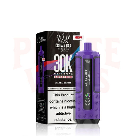 Mixed Berry Al Fakher Crown Bar 30K Puff Hypermax Vape Kit