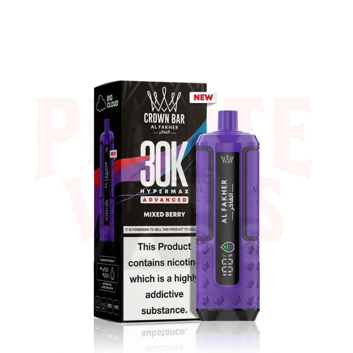 Mixed Berry Al Fakher Crown Bar 30K Puff Hypermax Vape Kit