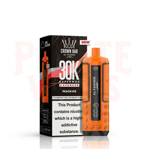 Peach Ice Al Fakher Crown Bar 30K Puff Hypermax Vape Kit