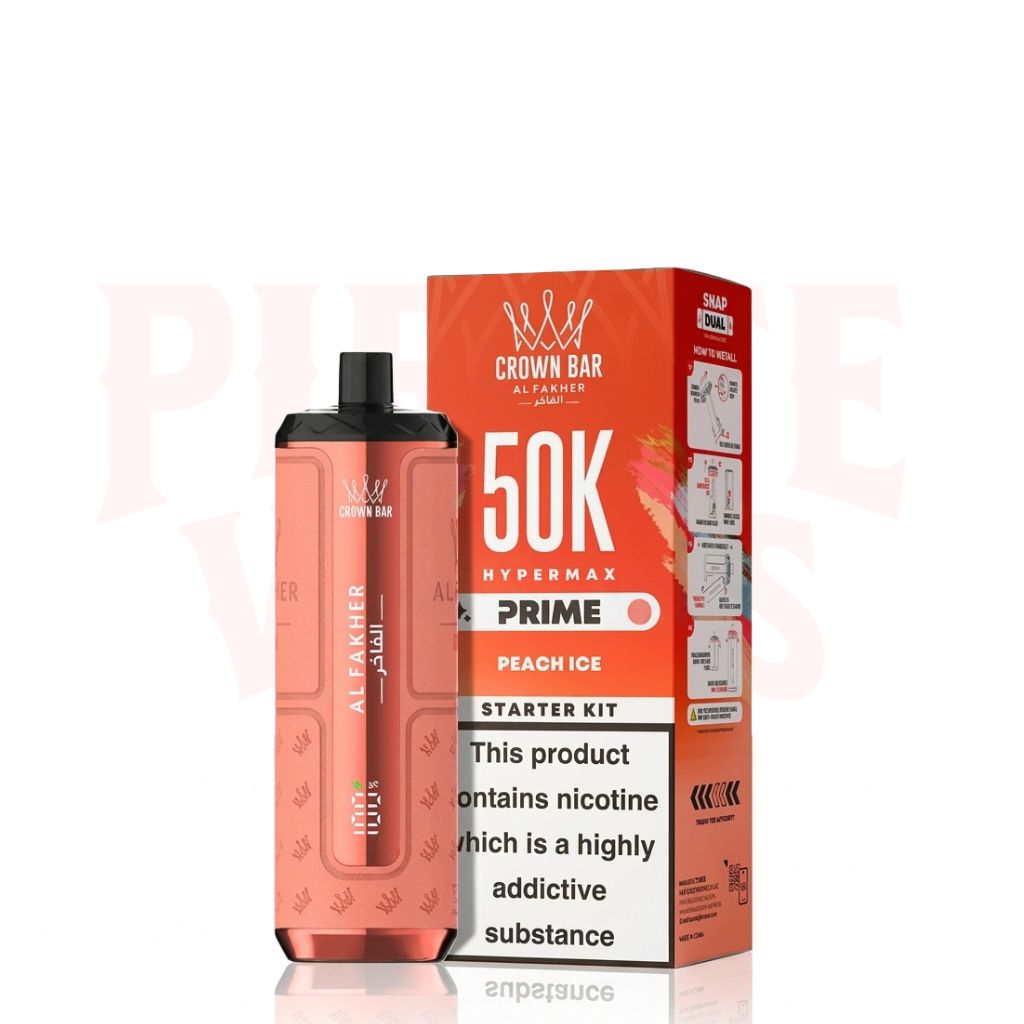 Peach Ice Al Fakher Hypermax Prime 50K Prefilled Pod Kit