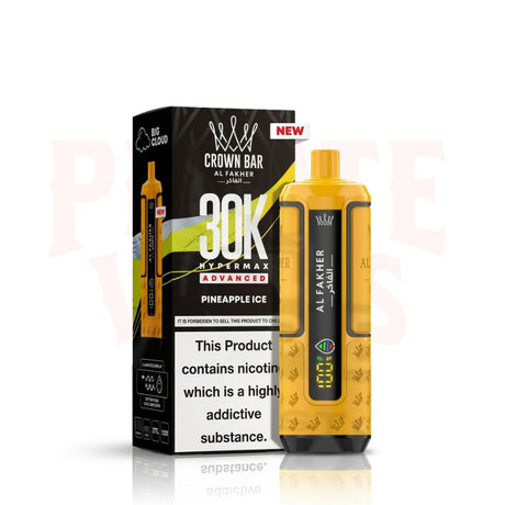 Pineapple Ice Al Fakher Crown Bar 30K Puff Hypermax Vape Kit