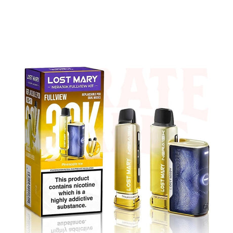 Pineapple Ice Lost Mary Nera 30K Puffs Fullview Pod Kit