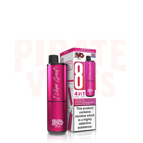Pink Edition IVG 2400 Puffs Vape Kit