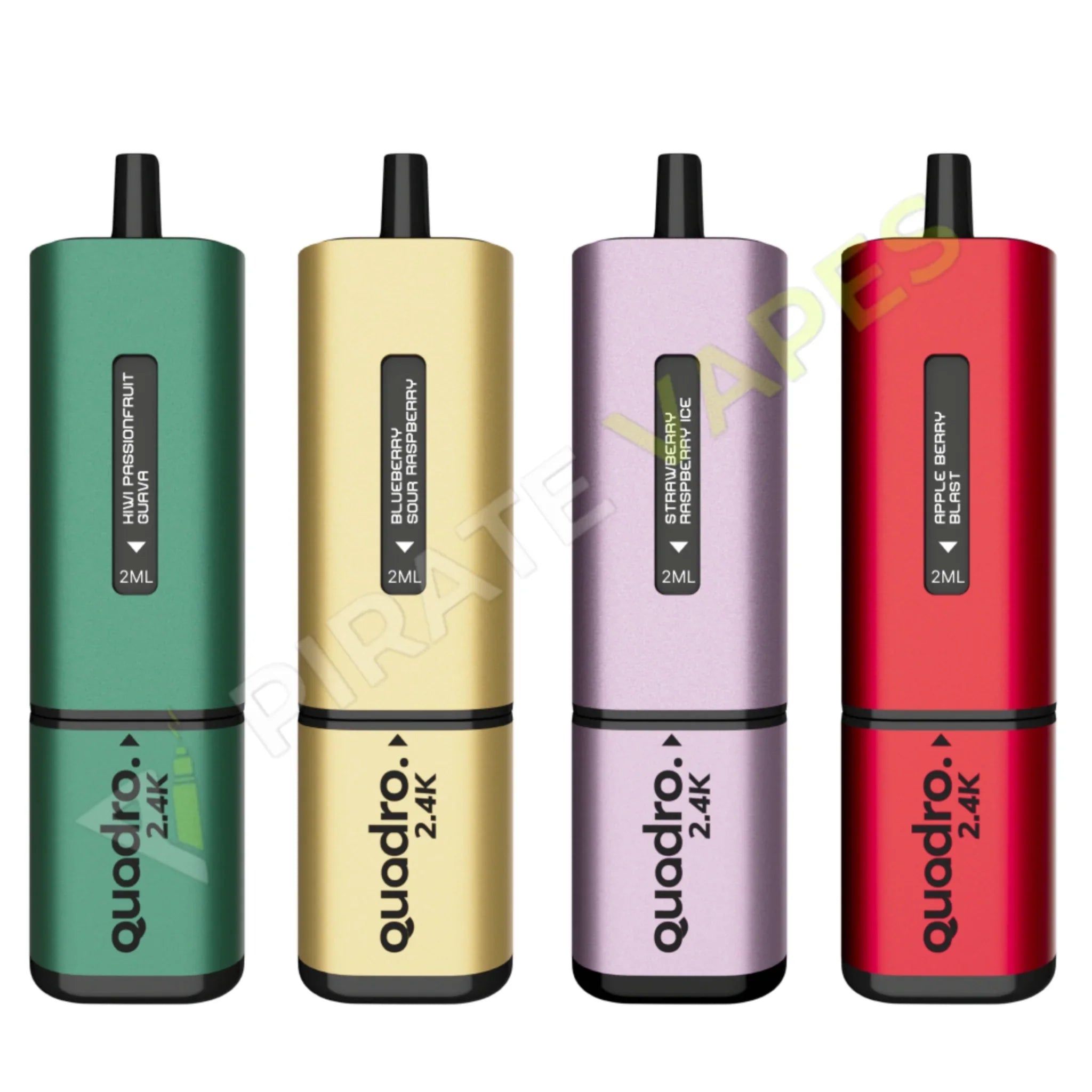 Quadro 2400 Puffs 4 In 1 Disposable Vape Kit
