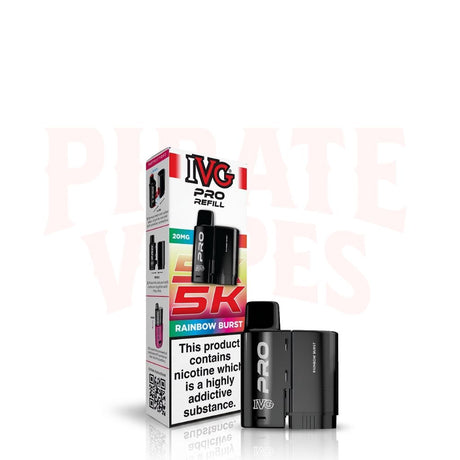 Rainbow Burst IVG PRO 5K Prefilled Pods