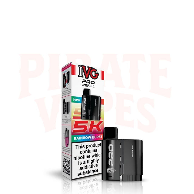 Rainbow Burst IVG PRO 5K Prefilled Pods
