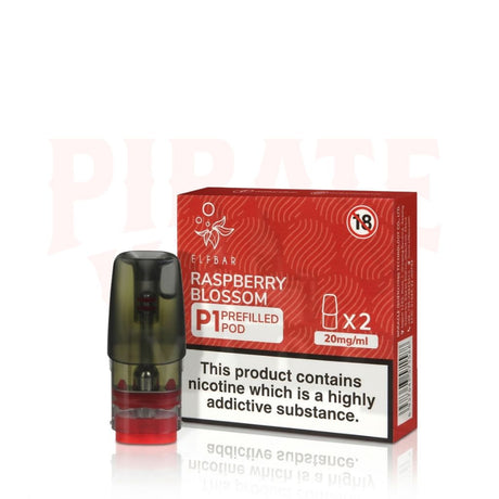 Raspberry Blossom Elf Bar Mate P1 Prefilled Pods