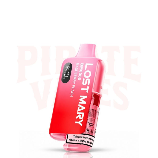 Raspberry Peach Lost Mary BM6000 Prefilled Pod Kit