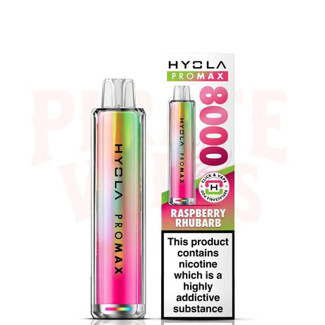 Raspberry Rhubarb Hyola Pro Max 8000 Prefilled Pod Kit