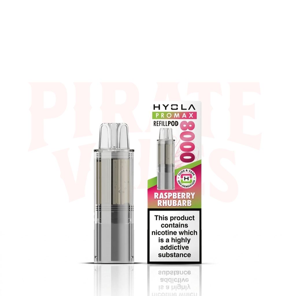 Raspberry Rhubarb Hyola Pro Max 8000 Prefilled Pods