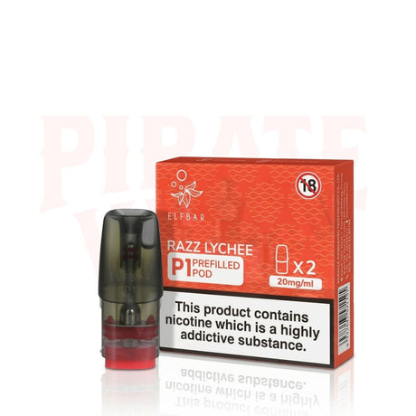 Razz Lychee Elf Bar Mate P1 Prefilled Pods