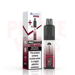 Red Sour Raspberry Hayati Pro Max Plus 6000 Puffs Pod Kit
