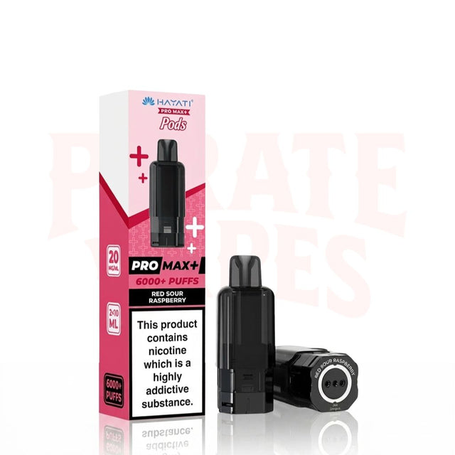 Red Sour Raspberry Hayati Pro Max Plus 6000 Refill Pods