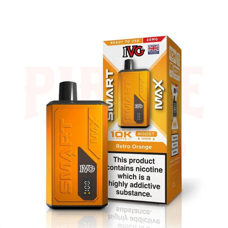 Retro Orange IVG Smart Max 10k Vape Kit 