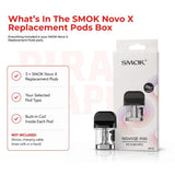 SMOK Novo X Replacement Pods Box Contents