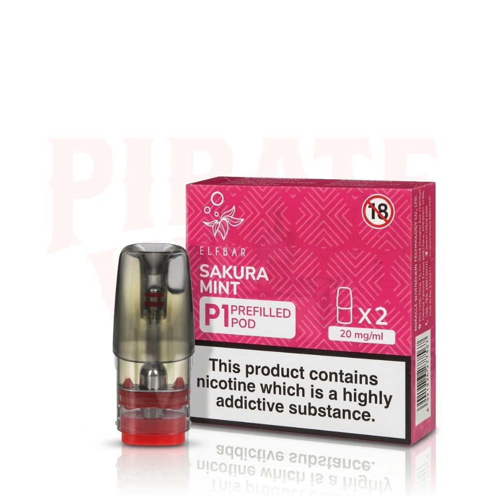 Sakura Mint Elf Bar Mate P1 Prefilled Pods