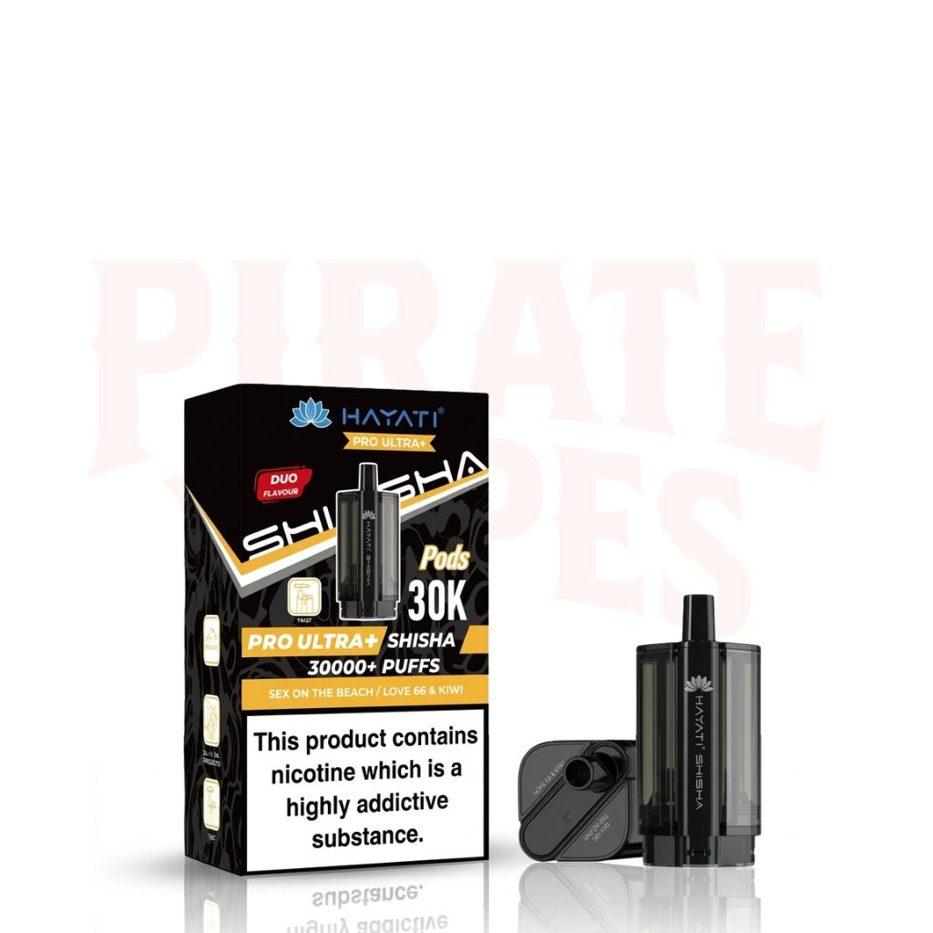 Sex On The Beach / Love 66 & Kiwi Hayati Pro Ultra Plus Shisha 30K Pods