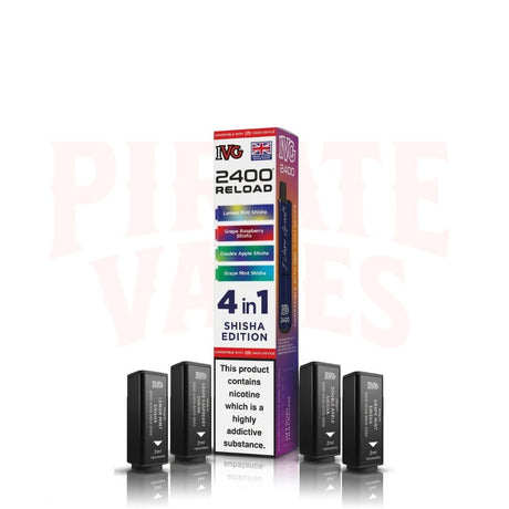 Shisha Edition IVG 2400 Reload 4-in-1 Prefilled Pods