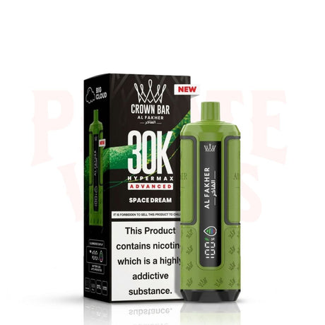 Space Dream Al Fakher Crown Bar 30K Puff Hypermax Vape Kit