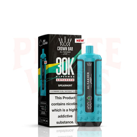 Spearmint Al Fakher Crown Bar 30K Puff Hypermax Vape Kit