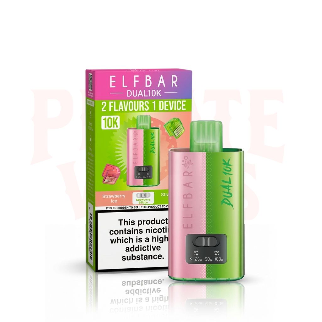 Strawberry Edition Elf Bar Dual 10K Puffs Prefilled Pod Kit
