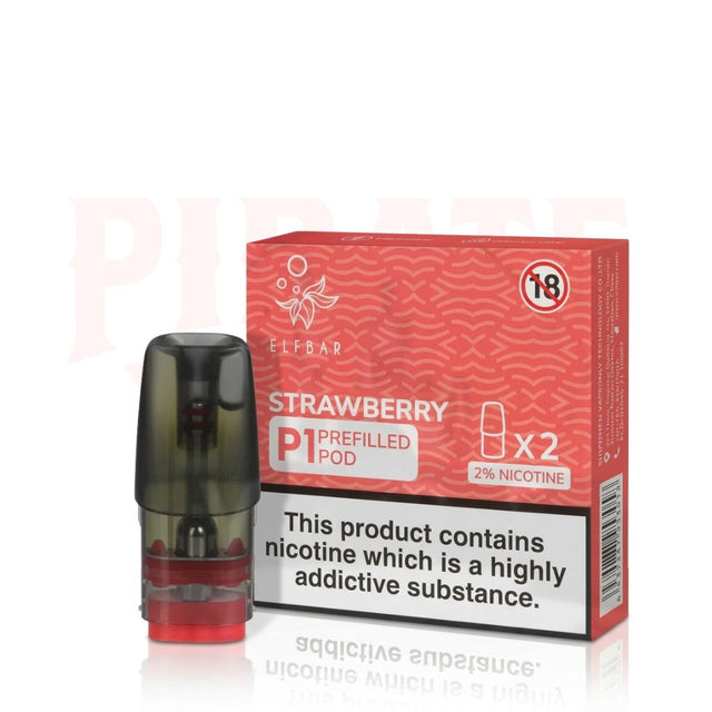 Strawberry Elf Bar Mate P1 Prefilled Pods