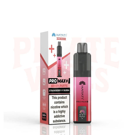 Strawberry H'Bubba Hayati Pro Max Plus 6000 Puffs Pod Kit