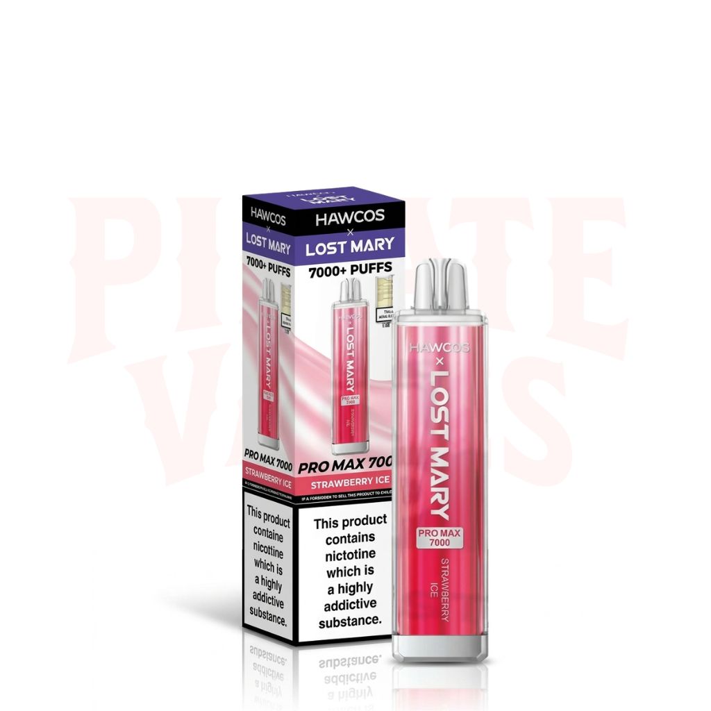 Strawberry Ice HAWCOS X Lost Mary Pro Max 7K Vape Kit