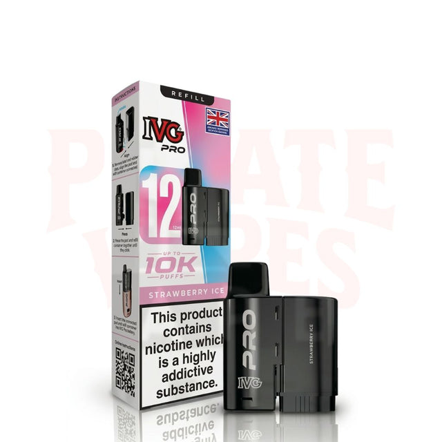 Strawberry Ice IVG Pro 12 Prefilled Replacement Pods