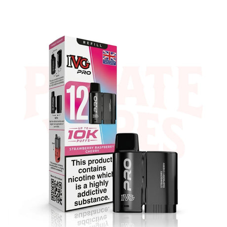Strawberry Raspberry Cherry IVG Pro 12 Prefilled Pods