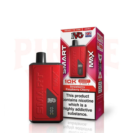 Strawberry Raspberry Cherry IVG Smart Max 10k Vape Kit