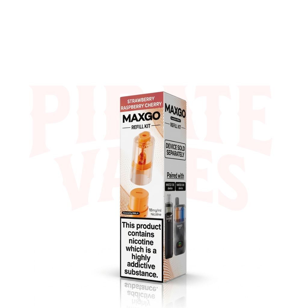 Strawberry Raspberry Cherry RELX MaxGo 33K Replacement Pods