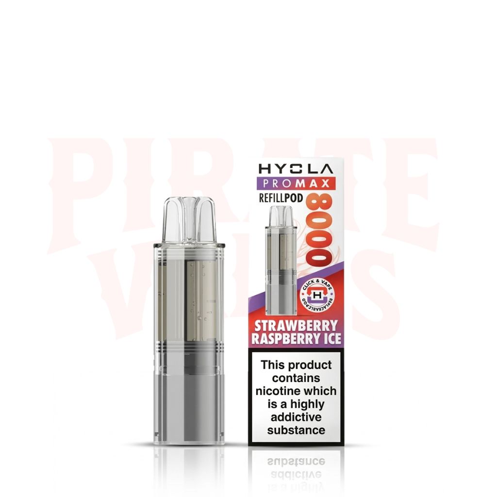 Strawberry Raspberry Ice Hyola Pro Max 8000 Pods