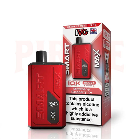 Strawberry Raspberry Ice IVG Smart Max 10k Vape Kit 