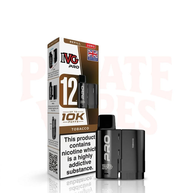 Tobacco IVG Pro 12 Prefilled Pods 