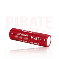 Vapcell K25 18650 2500mAh Battery