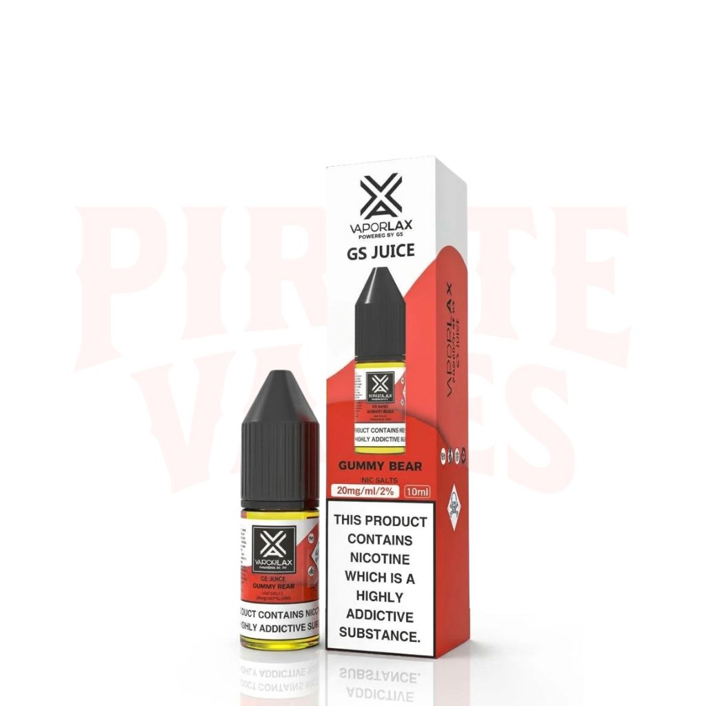 Vaporlax By GS 10ml E-liquid Nic Salts