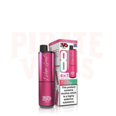 Watermelon Edition IVG 2400 Puffs Rechargeable Vape Kit