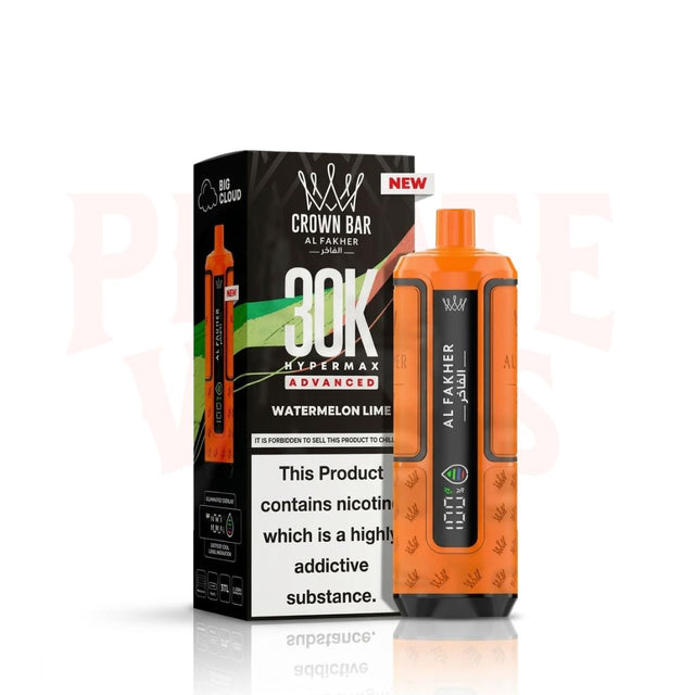 Watermelon Lime Al Fakher Crown Bar 30K Puff Hypermax Kit
