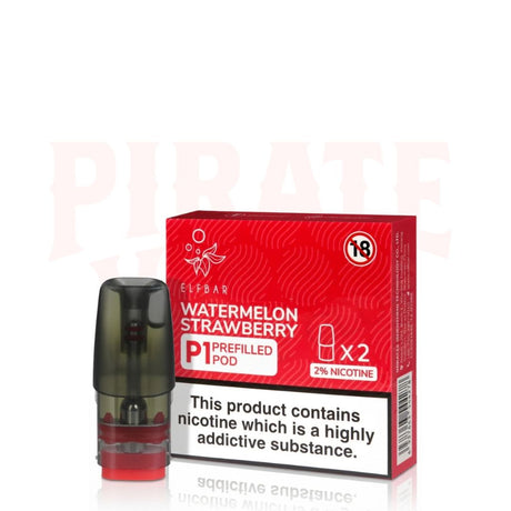 Watermelon Strawberry Elf Bar Mate P1 Prefilled Pods
