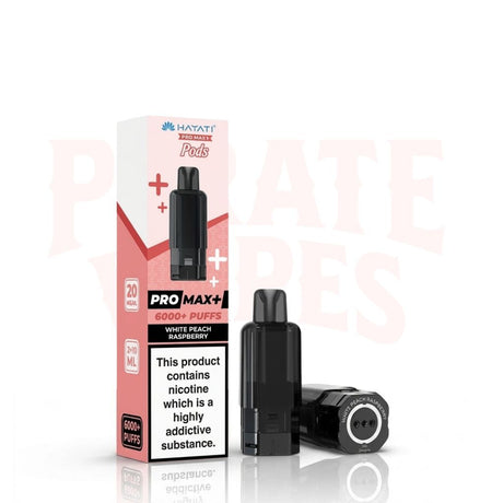 White Peach Raspberry Hayati Pro Max Plus 6000 Refill Pods