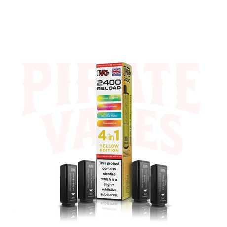 Yellow Edition IVG 2400 Reload 4-in-1 Prefilled Pods