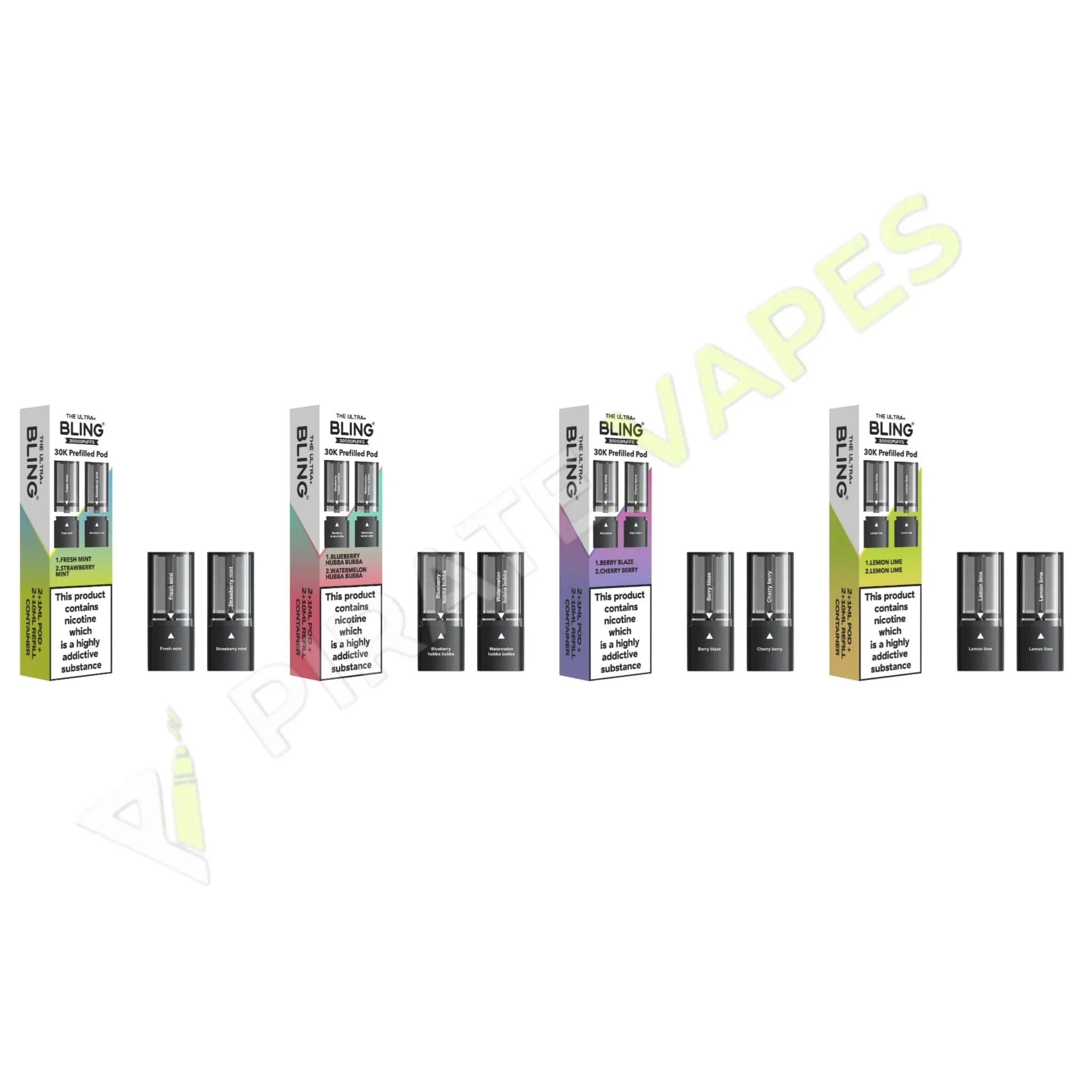 Crystal Bling Ultra Plus 30K Puff Replacement Pods